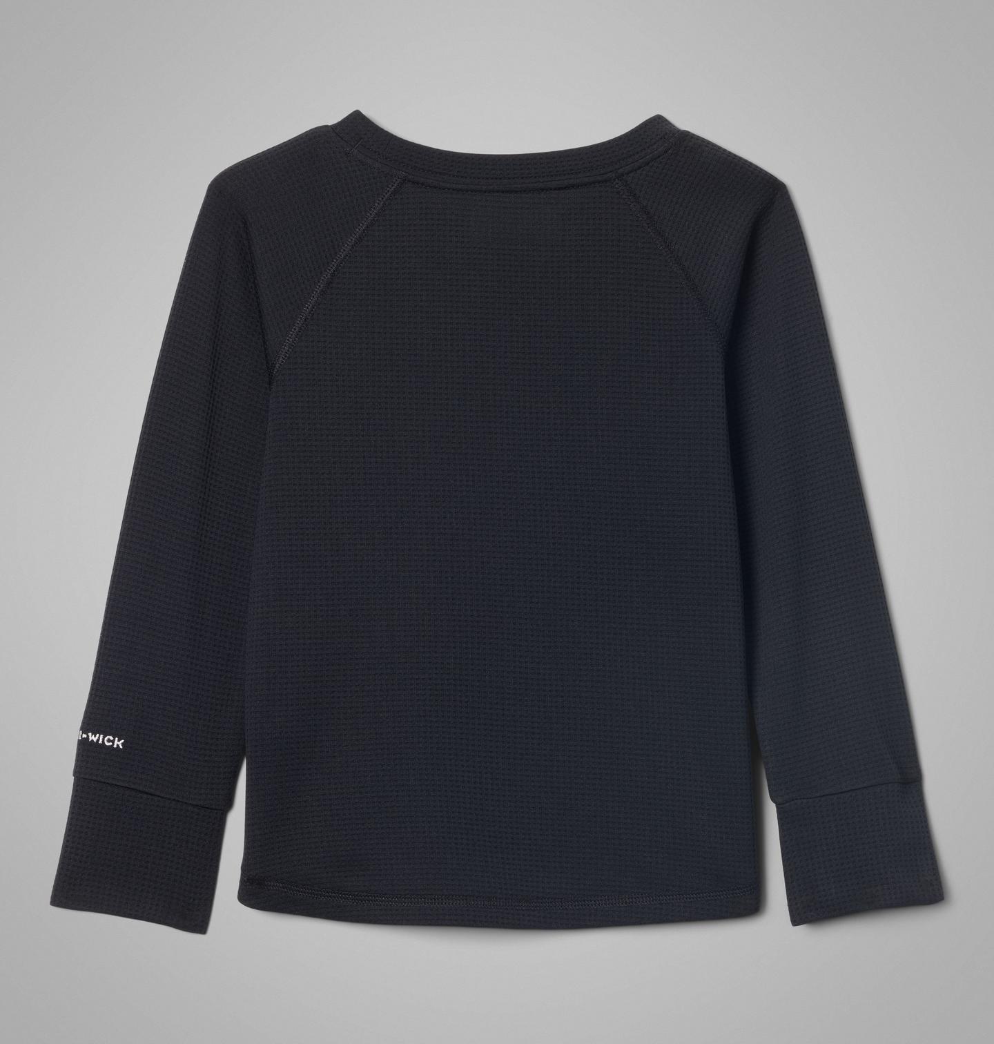 Детский топ Columbia Tech Trail Utility Warm Long Sleeve, цвет: Чёрный — фото 2