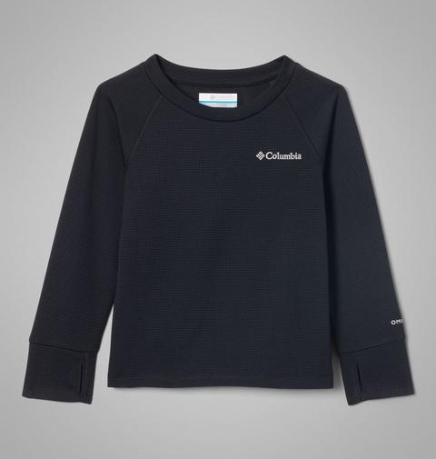 Детский топ Columbia Tech Trail Utility Warm Long Sleeve, цвет: Чёрный