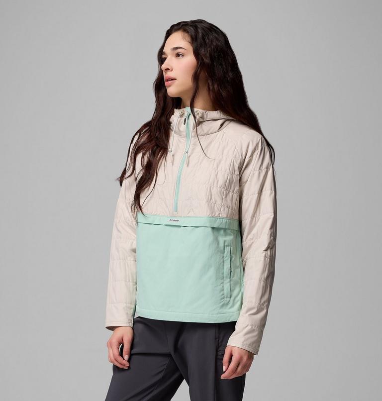 Anorak aislante con capucha PFG Uncharted II para mujer, Color: Dark Stone, Misty Jade, image 4