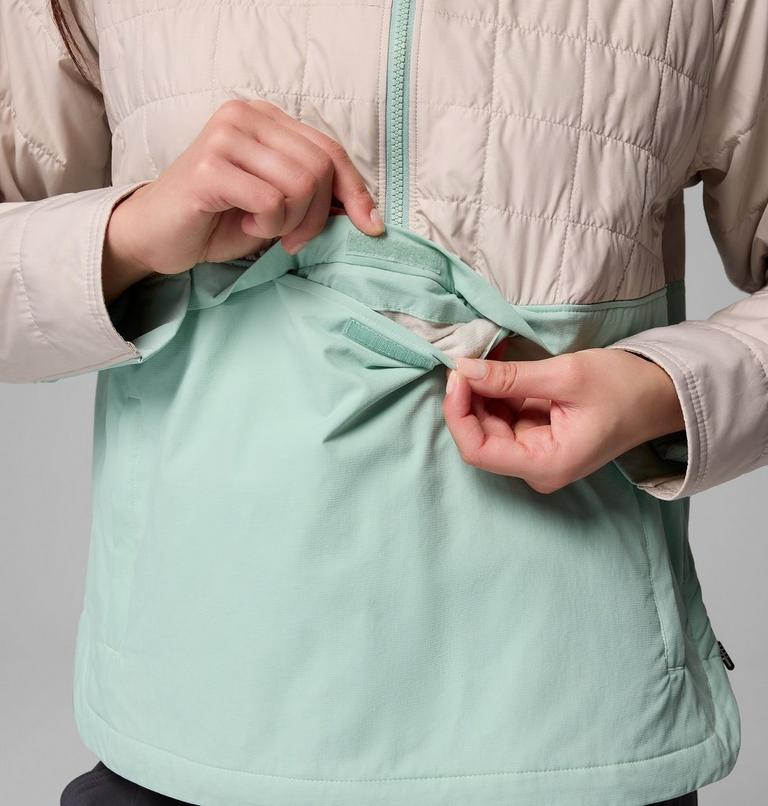 Anorak aislante con capucha PFG Uncharted II para mujer, Color: Dark Stone, Misty Jade, image 6