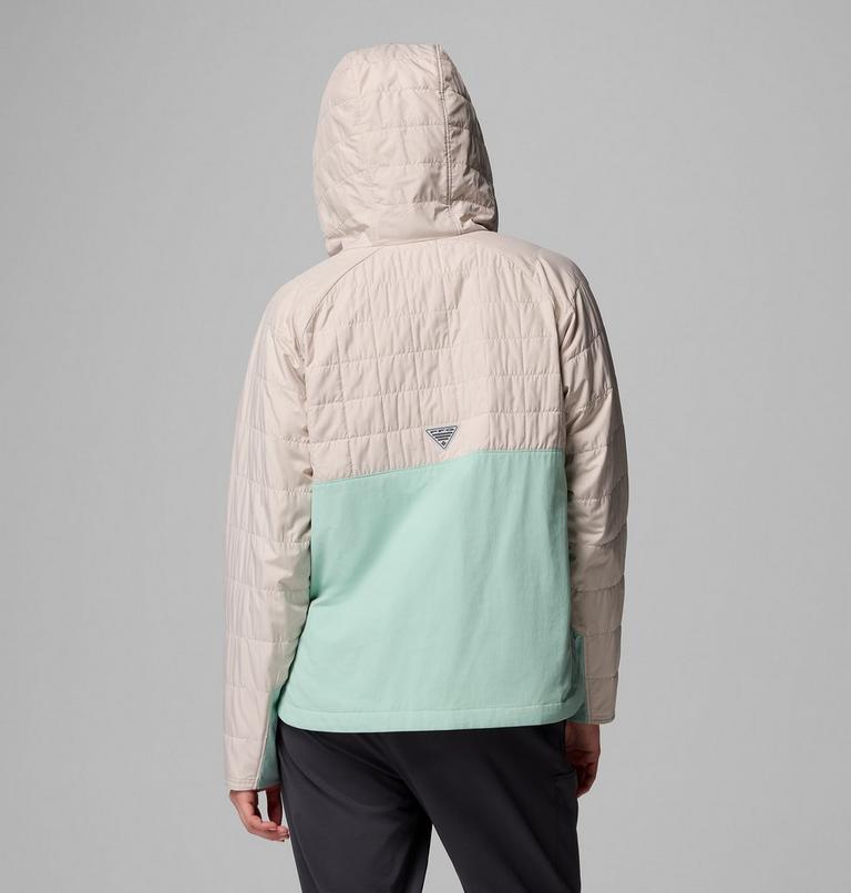Anorak aislante con capucha PFG Uncharted II para mujer, Color: Dark Stone, Misty Jade, image 3