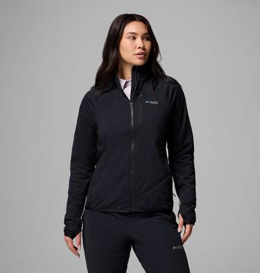 Women's Arctic Crest Hybrid Technical Fleece Jacket, Color: Black, image 5