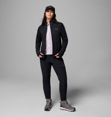 Women's Arctic Crest Hybrid Technical Fleece Jacket, Color: Black, image 6
