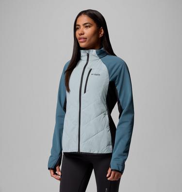 Veste Technique Hybride en Polaire Arctic Crest Femme, Color: Crushed Blue, Everblue, Black, image 8