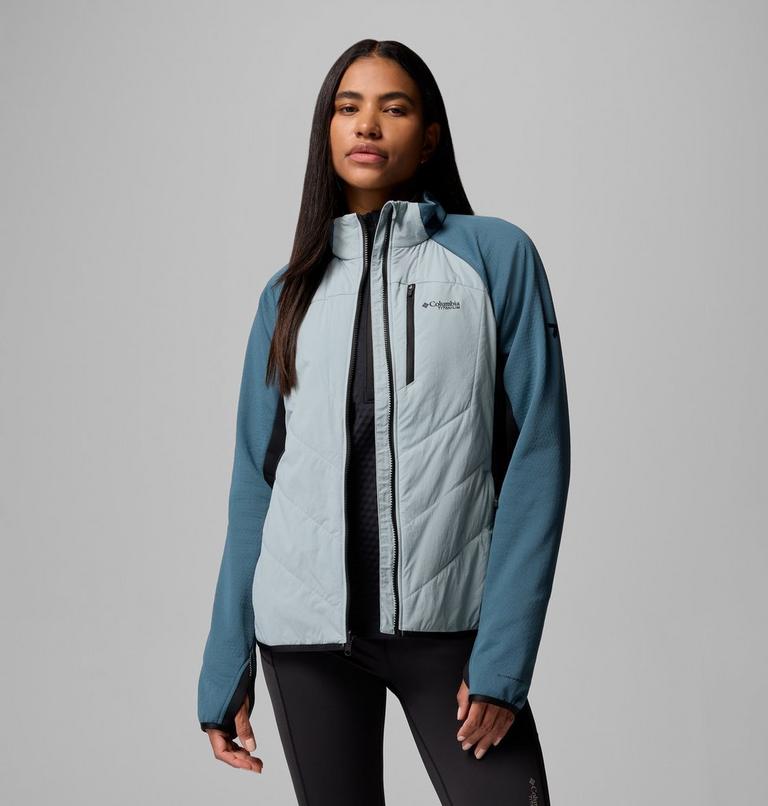 Chaqueta de forro polar técnica Arctic Crest Hybrid para mujer, Color: Crushed Blue, Everblue, Black, image 5