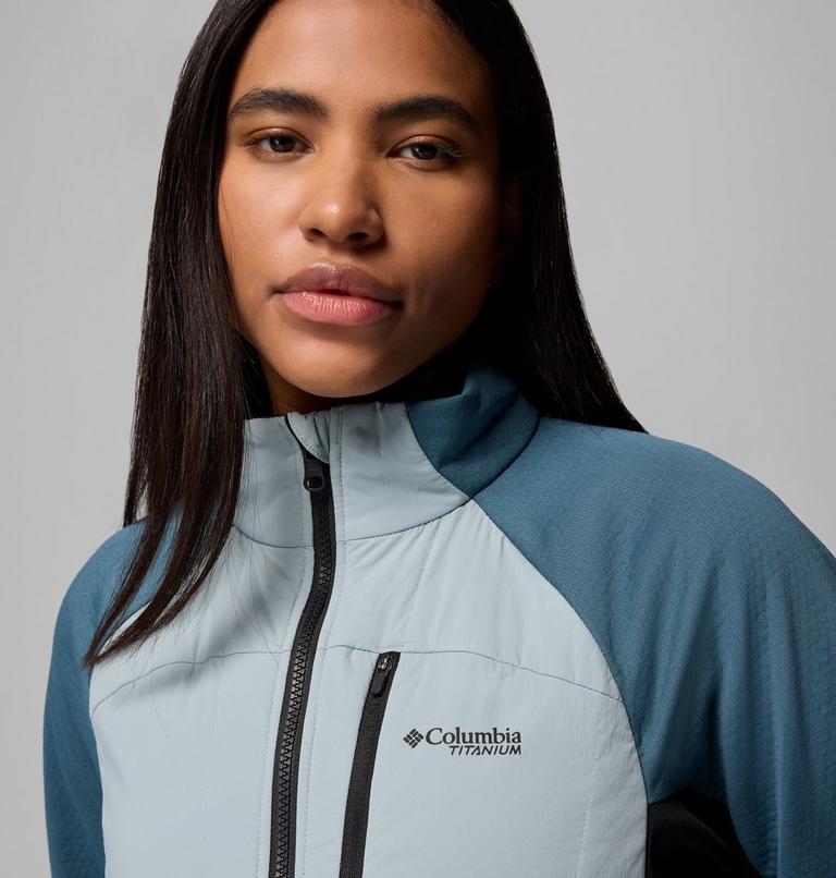 Chaqueta de forro polar técnica Arctic Crest Hybrid para mujer, Color: Crushed Blue, Everblue, Black, image 7