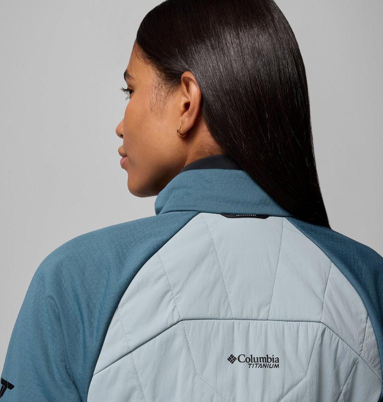 Chaqueta de forro polar técnica Arctic Crest Hybrid para mujer, Color: Crushed Blue, Everblue, Black, image 9