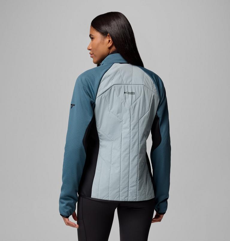 Chaqueta de forro polar técnica Arctic Crest Hybrid para mujer, Color: Crushed Blue, Everblue, Black, image 3