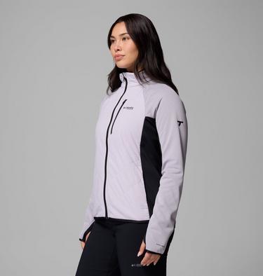 Veste Technique Hybride en Polaire Arctic Crest Femme, Color: Lavender Pearl, Black, image 4