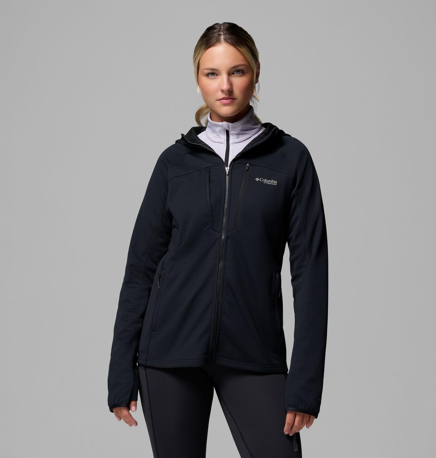 Женская куртка Columbia Arctic Crest Bonded Full Zip, цвет: Чёрный — фото 1