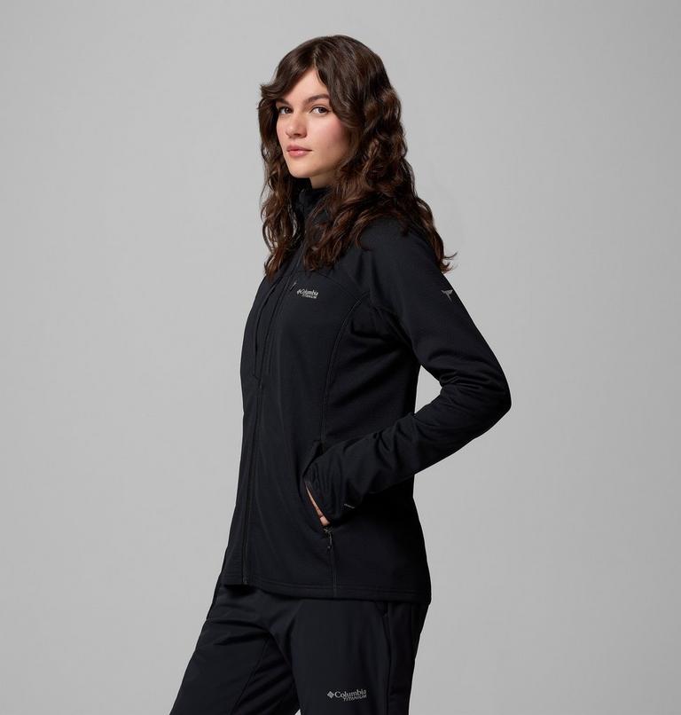 Women's Arctic Crest Bonded Technical Fleece Jacket, Color: Black, image 4