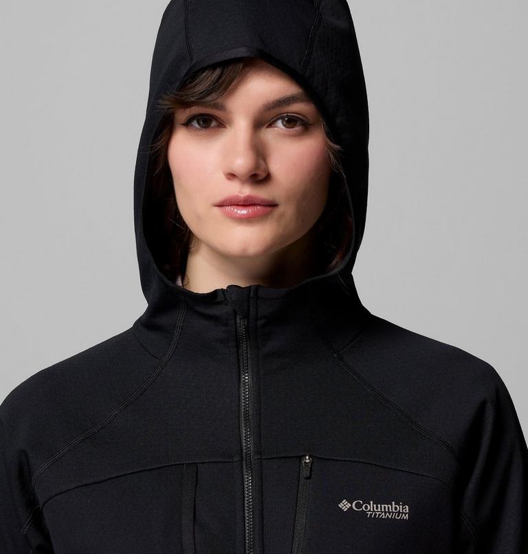 Women's Arctic Crest Bonded Technical Fleece Jacket, Color: Black, image 7
