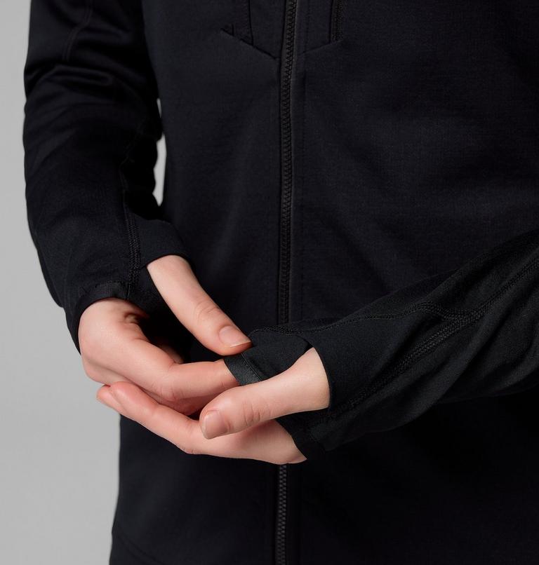 Women's Arctic Crest Bonded Technical Fleece Jacket, Color: Black, image 8