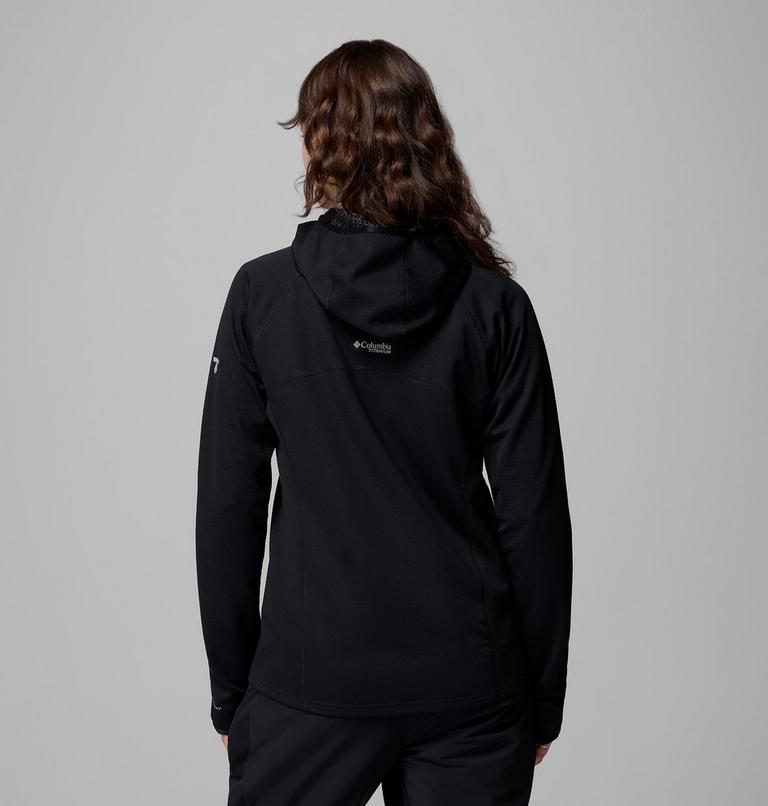 Women's Arctic Crest Bonded Technical Fleece Jacket, Color: Black, image 3