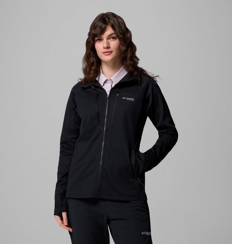 Women's Arctic Crest Bonded Technical Fleece Jacket, Color: Black, image 1