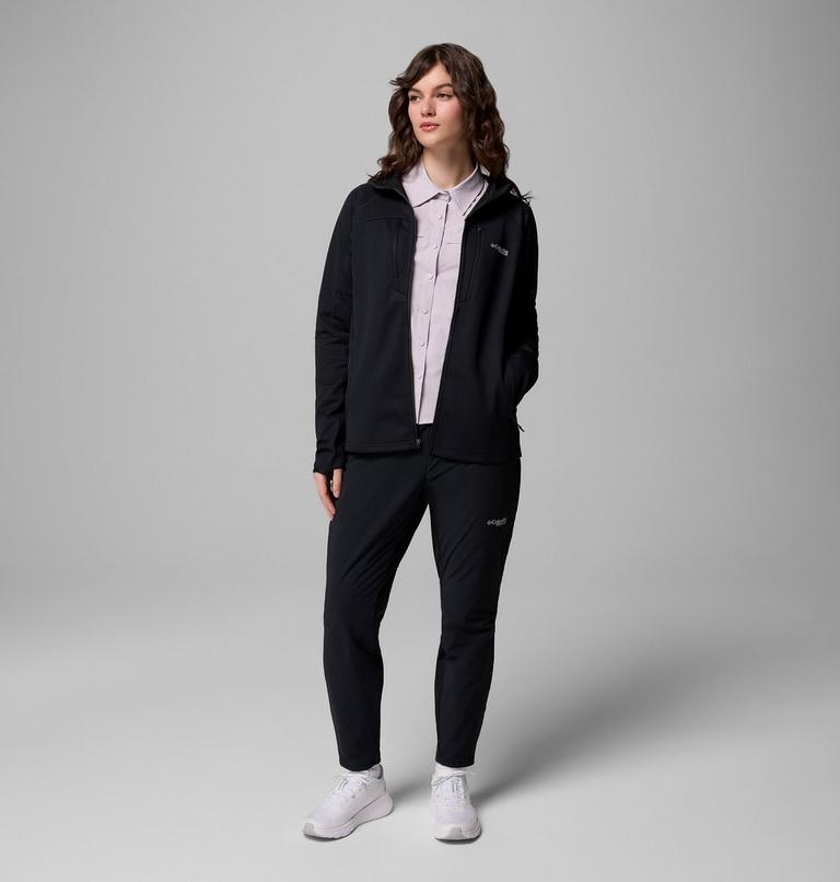Women's Arctic Crest Bonded Technical Fleece Jacket, Color: Black, image 2