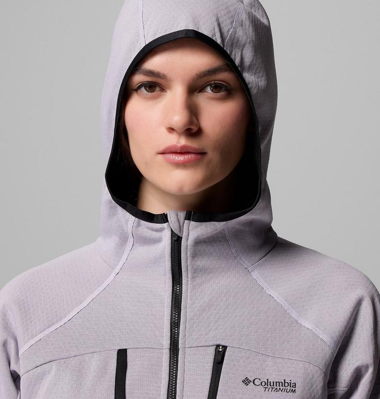 Chaqueta de forro polar técnica Arctic Crest para mujer, Color: Lavender Pearl, Black, image 7