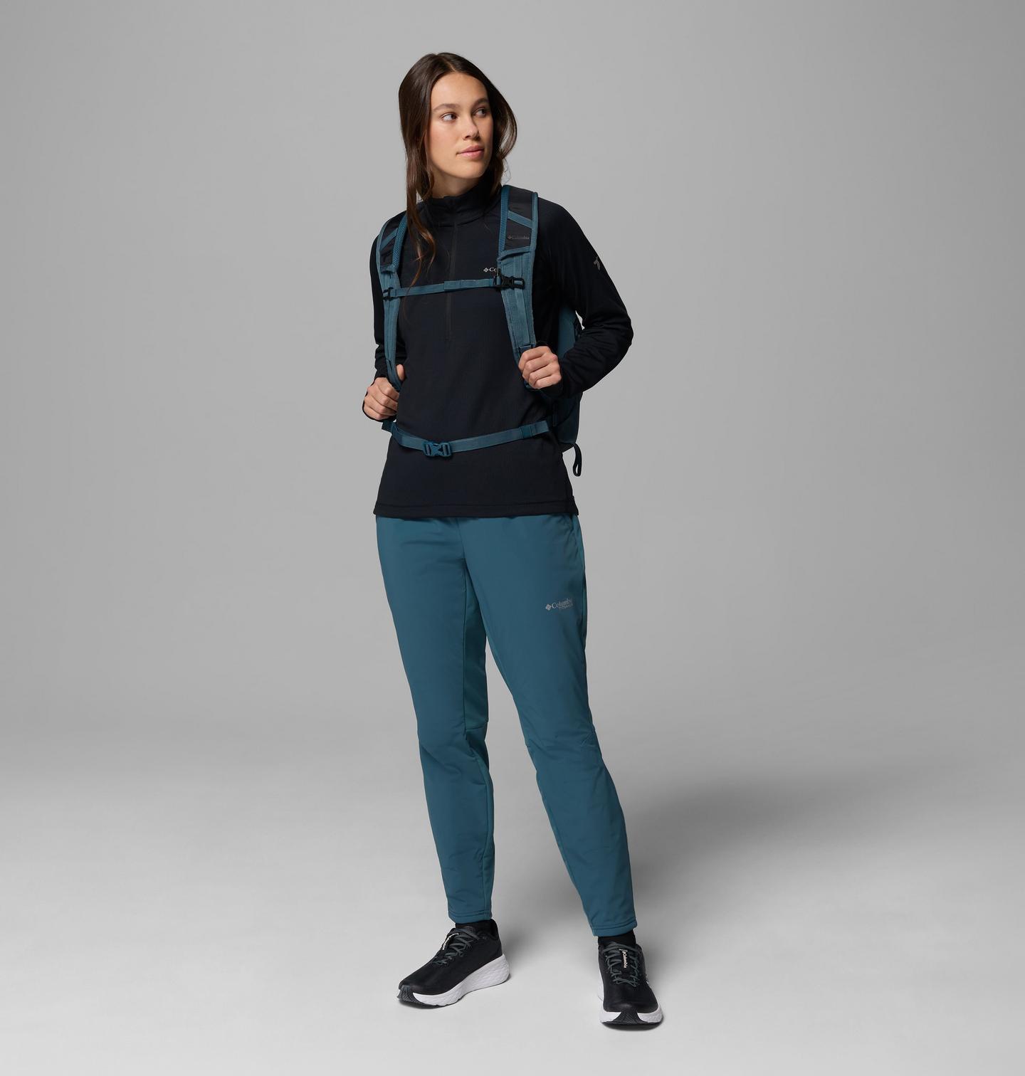 Женская рубашка Columbia DriVenture Half Zip, цвет: Чёрный — фото 2