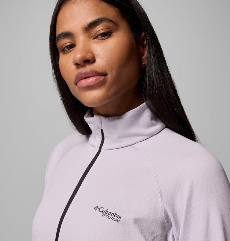 Women's DriVenture Technical Long Sleeve T-Shirt, Color: Lavender Pearl, White, image 6