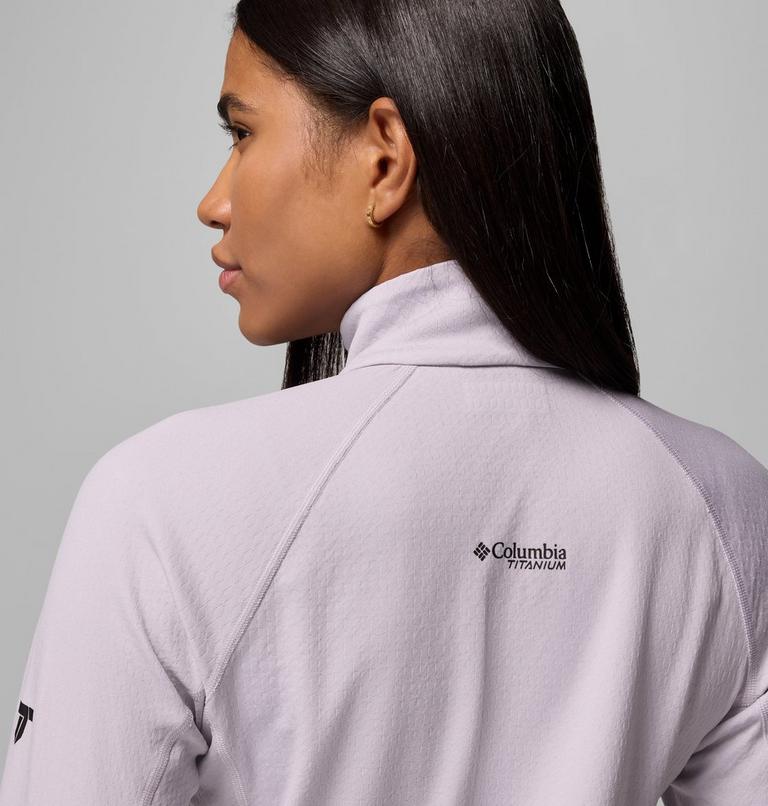 Women's DriVenture Technical Long Sleeve T-Shirt, Color: Lavender Pearl, White, image 8