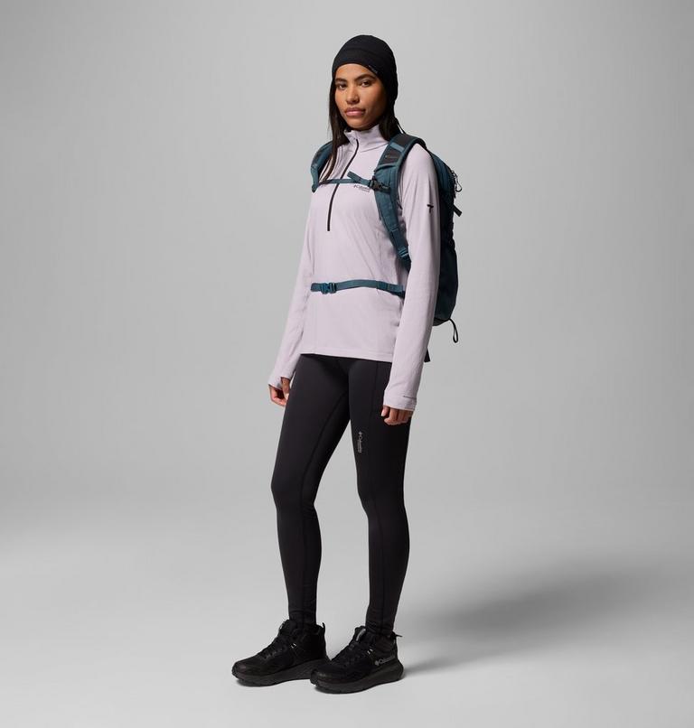 Women's DriVenture Technical Long Sleeve T-Shirt, Color: Lavender Pearl, White, image 2