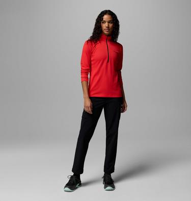 Camiseta t&eacute;cnica de manga larga DriVenture para mujer, Color: Poppy Red, image 2