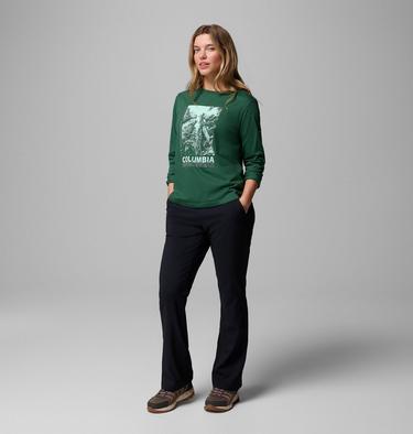 Camiseta de manga larga con estampado Rolling Bend para mujer, Color: Rain forest, Amazing Heights, image 4