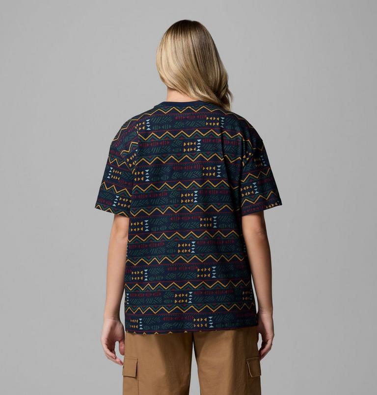 Women's Sequoia Grove Printed T-Shirt, Color: Collegiate Navy, Horizons, image 3