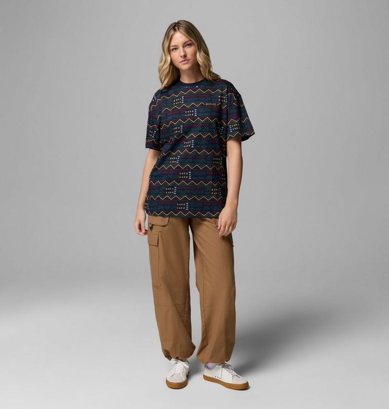 Women's Sequoia Grove Printed T-Shirt, Color: Collegiate Navy, Horizons, image 2
