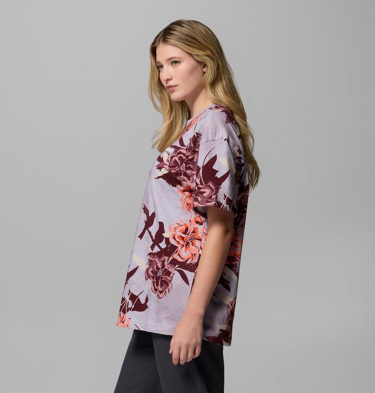 Women's Sequoia Grove Printed T-Shirt, Color: Shale Purple, Blossoming, image 4