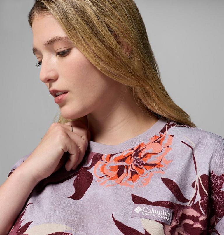 Women's Sequoia Grove Printed T-Shirt, Color: Shale Purple, Blossoming, image 5