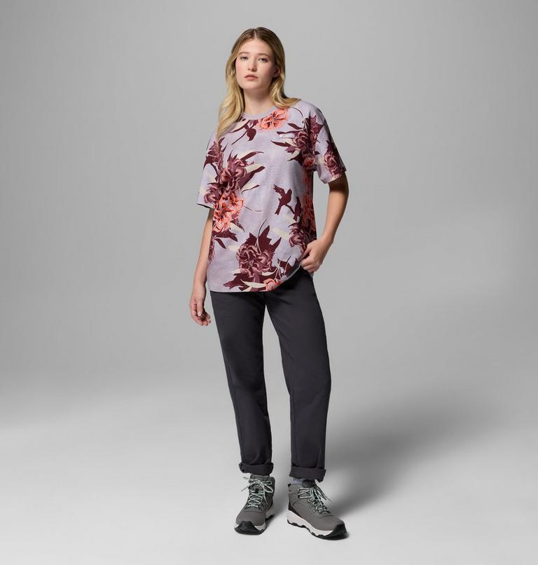 Women's Sequoia Grove Printed T-Shirt, Color: Shale Purple, Blossoming, image 2