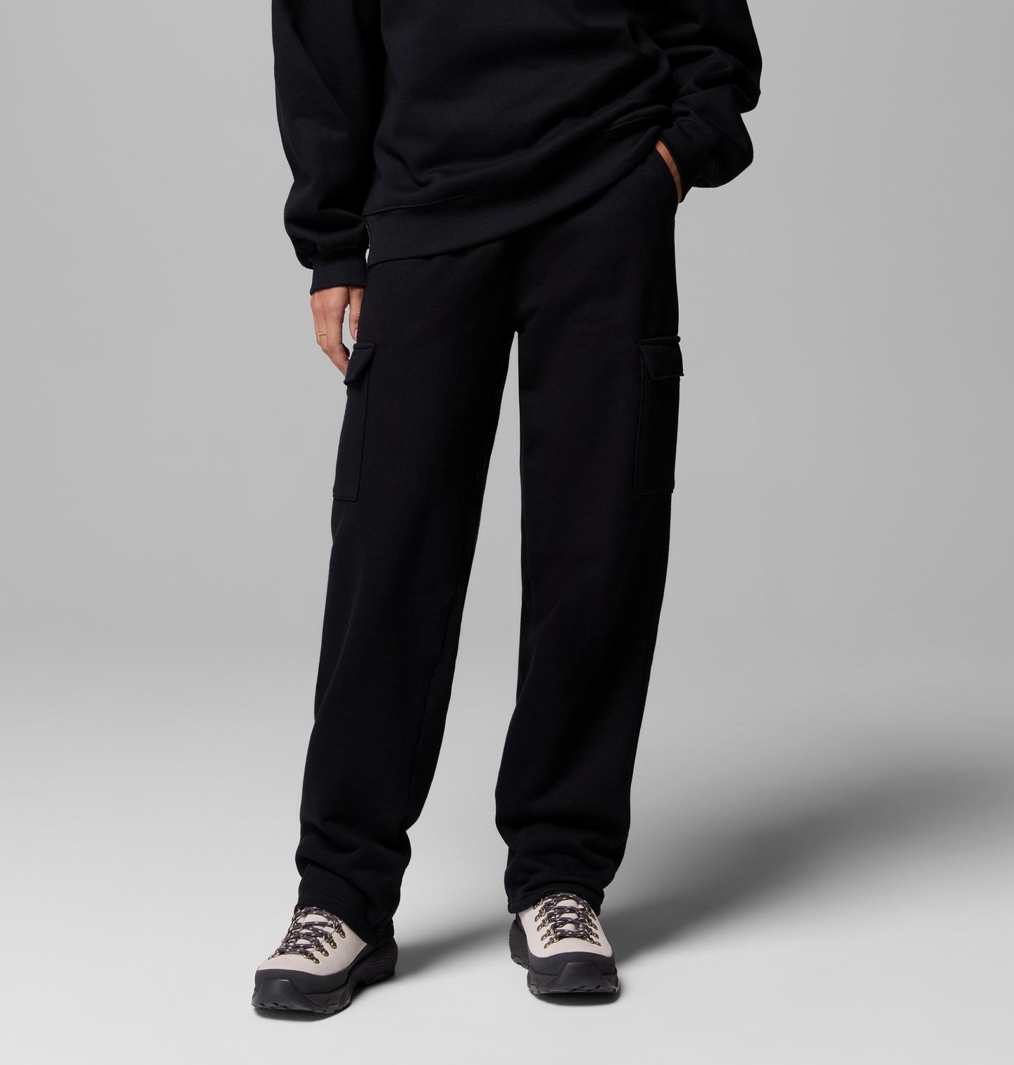Женские брюки Columbia Aldermore Fleece Cargo Sweatpants, цвет: Чёрный — фото 1