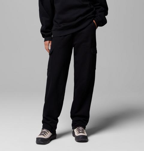 Женские брюки Columbia Aldermore Fleece Cargo Sweatpants, цвет: Чёрный