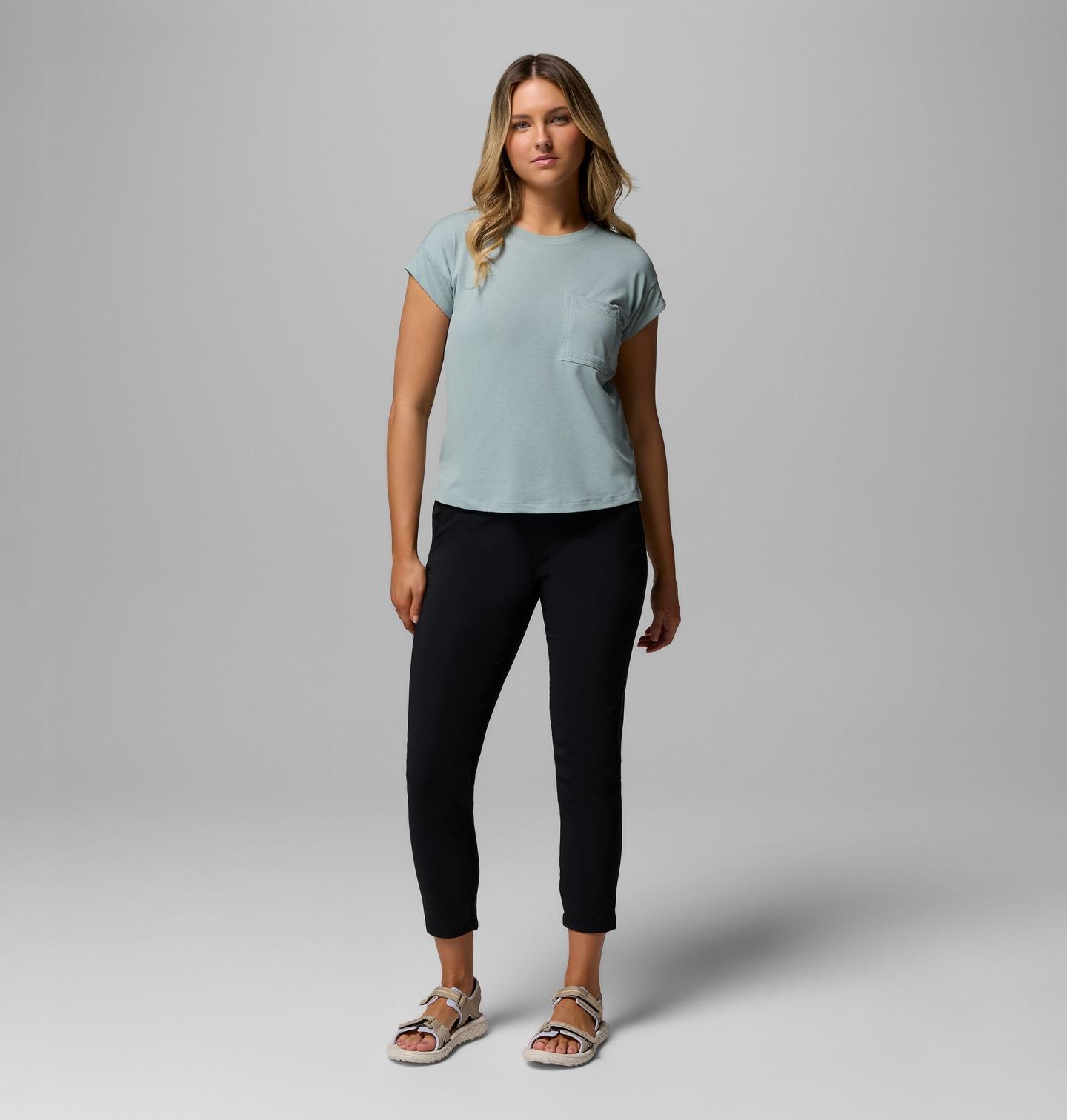 Женские брюки Columbia All Seasons Slim Pull-On, цвет: Чёрный — фото 2