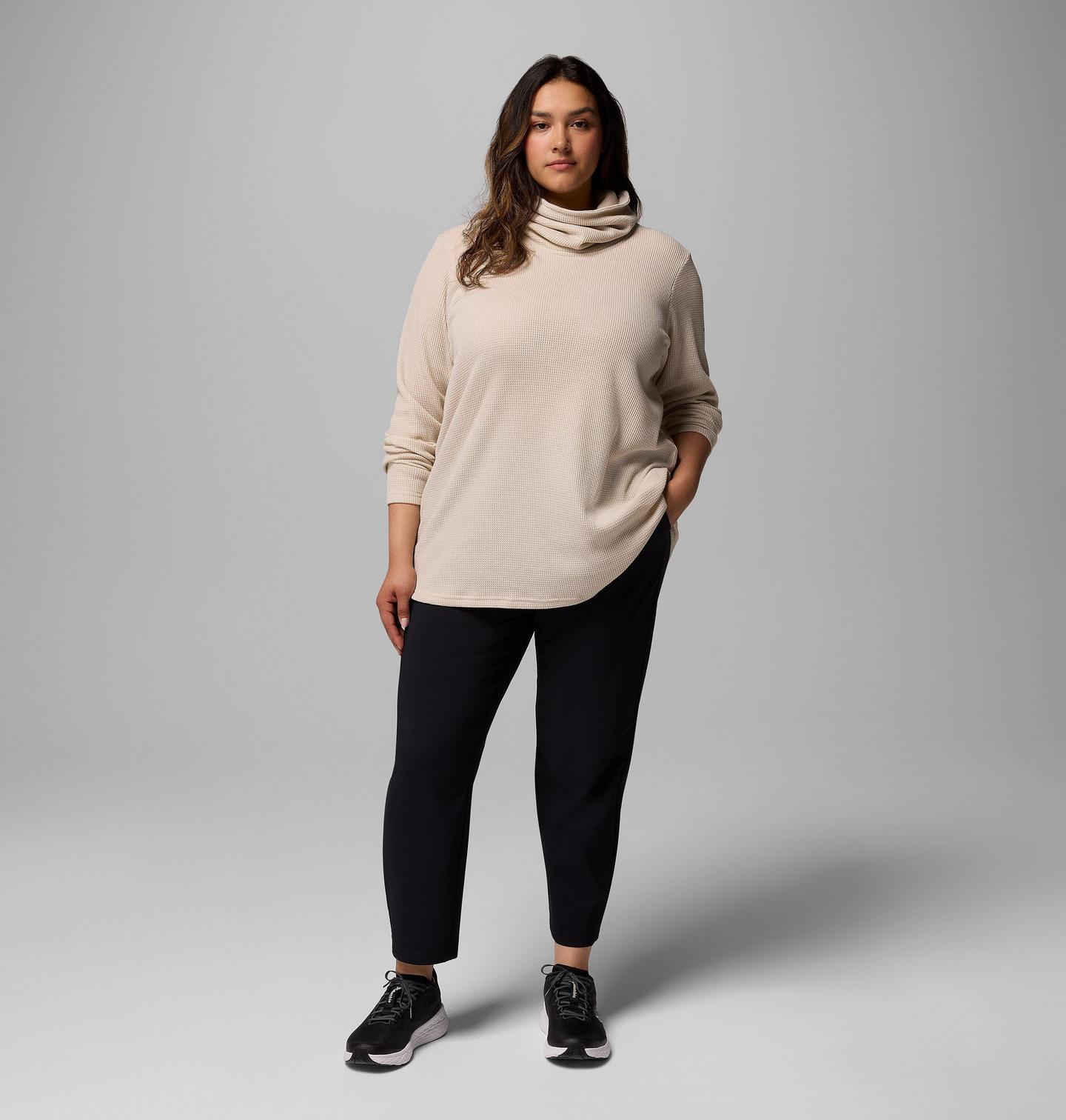 Женские брюки Columbia All Seasons Slim Pull-On Pants - Plus Size, цвет: Чёрный — фото 2