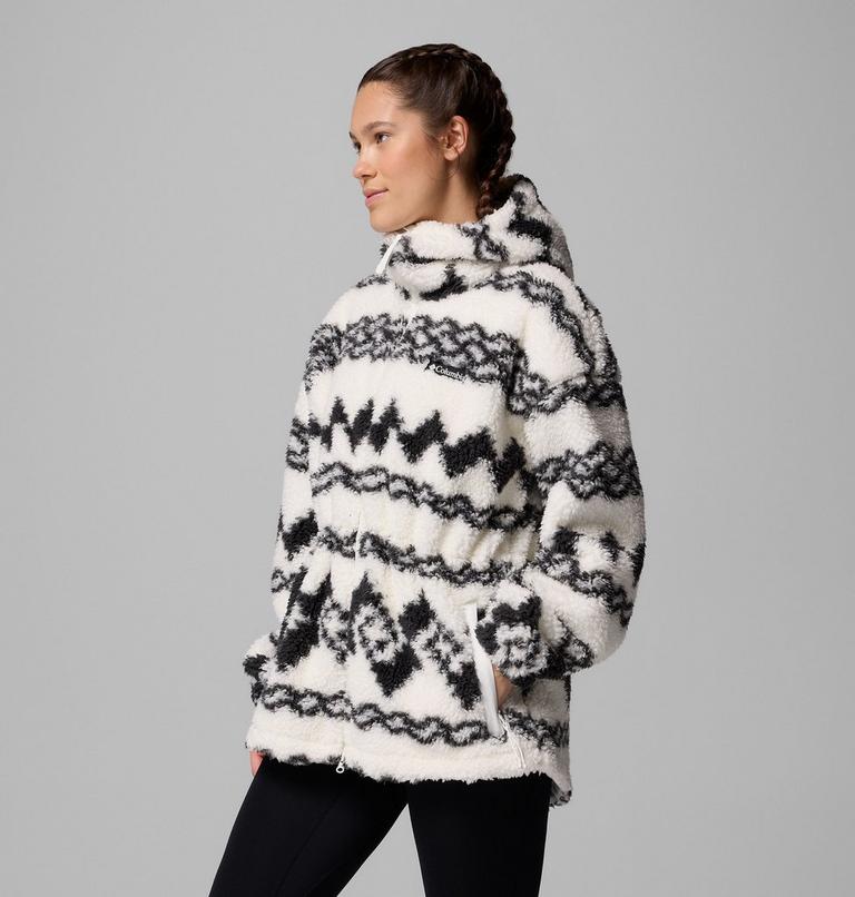 Chaqueta de forro polar con capucha Rare Escape para mujer, Color: Shark Knit Knot Tonal, image 4