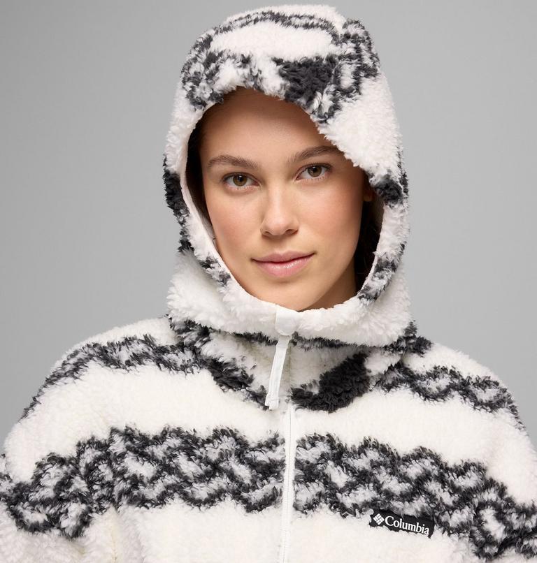 Chaqueta de forro polar con capucha Rare Escape para mujer, Color: Shark Knit Knot Tonal, image 7