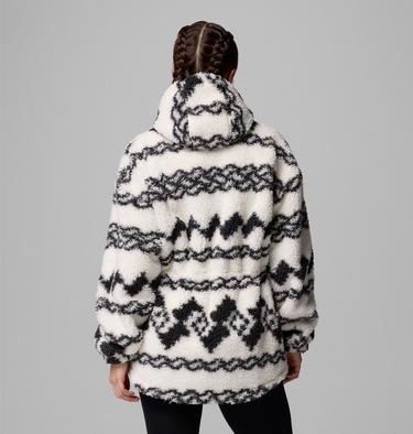 Chaqueta de forro polar con capucha Rare Escape para mujer, Color: Shark Knit Knot Tonal, image 7