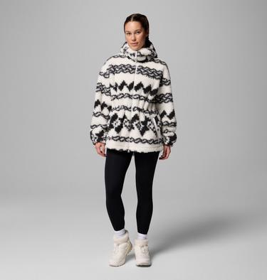 Women's Rare Escape Hooded Fleece Jacket, Color: Shark Knit Knot Tonal, image 4