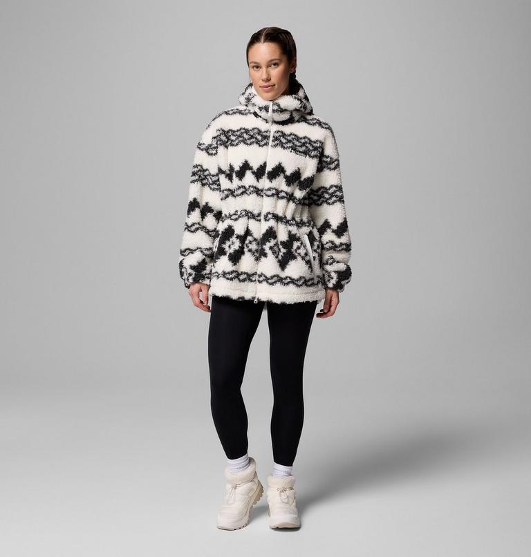 Chaqueta de forro polar con capucha Rare Escape para mujer, Color: Shark Knit Knot Tonal, image 2
