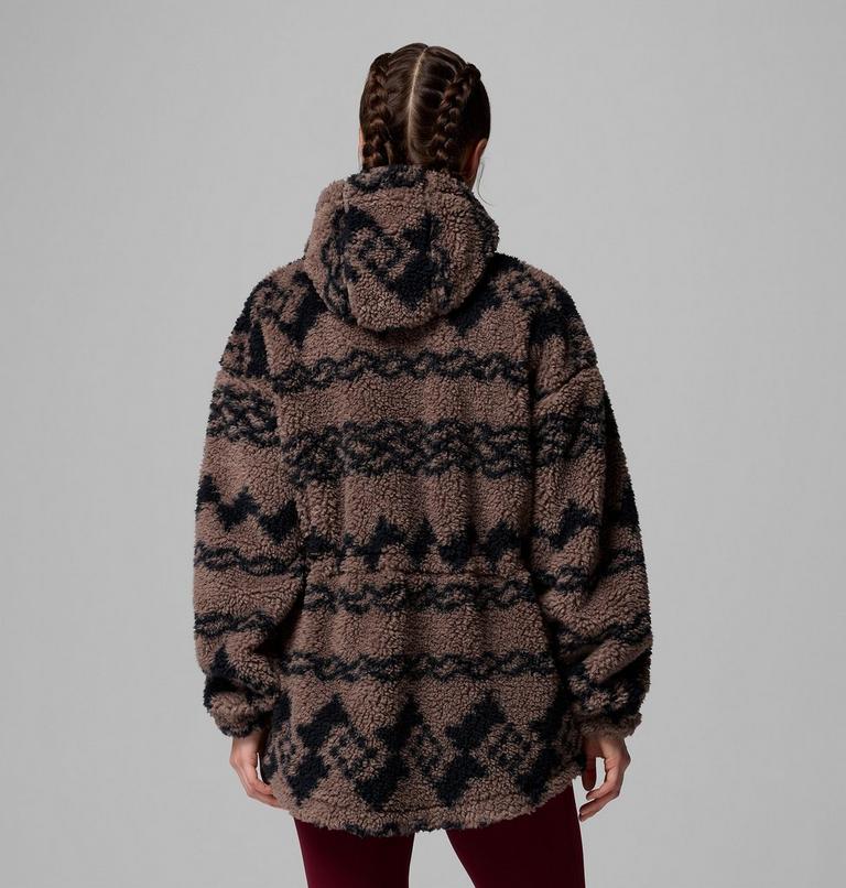 Women's Rare Escape Hooded Fleece Jacket, Color: Iron Knit Knot Tonal, image 3