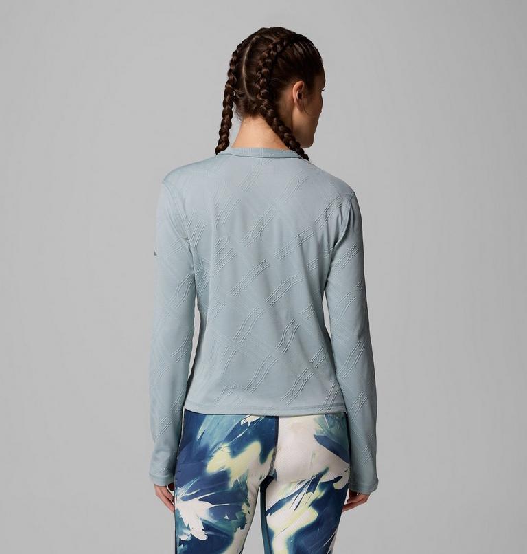 Camiseta manga larga Granite Point para mujer, Color: Crushed Blue, image 3