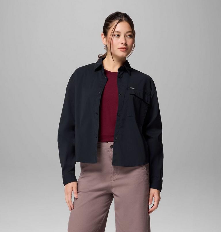 Women's Granite Point Woven Shirt, Color: Black, image 5