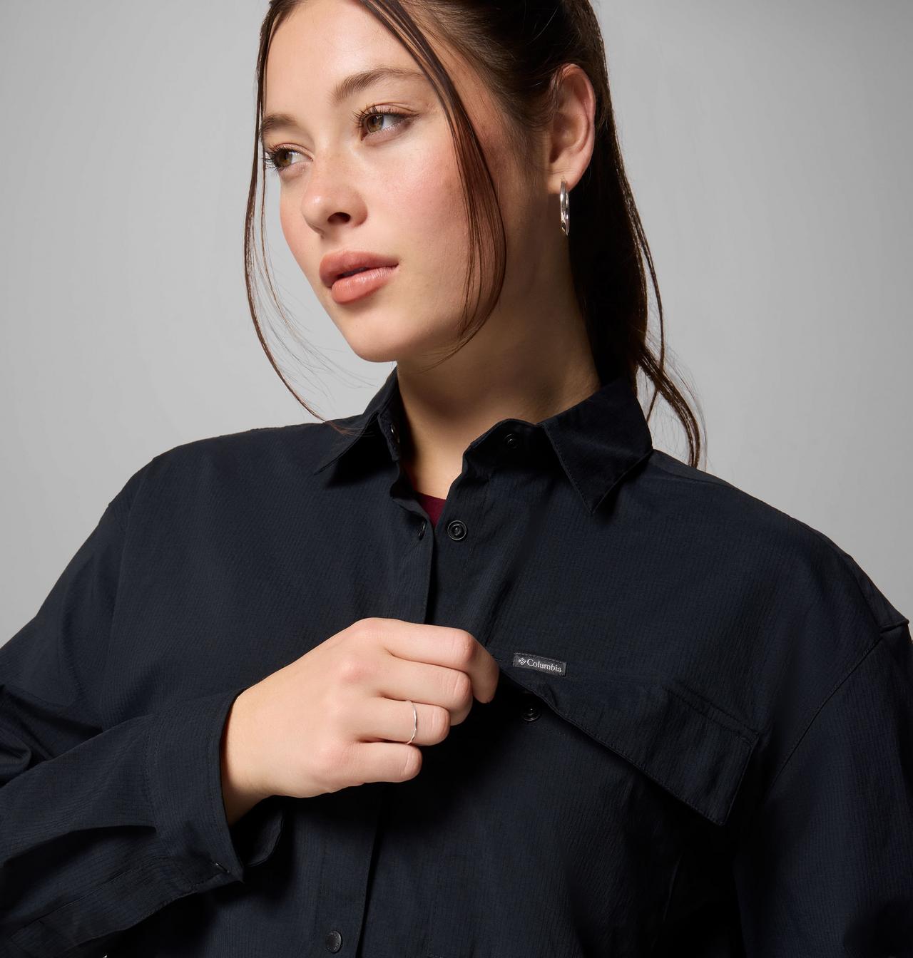 Women's Granite Point™ Woven Long Sleeve Shirt | 010 | XXL 8