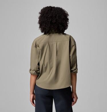 Women's Granite Point Woven Shirt, Color: Stone Green, image 3