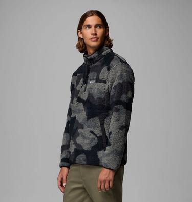 Polaire Demi-zip en Sherpa Rugged Ridge Homme, Color: Black Mod Camo, image 16