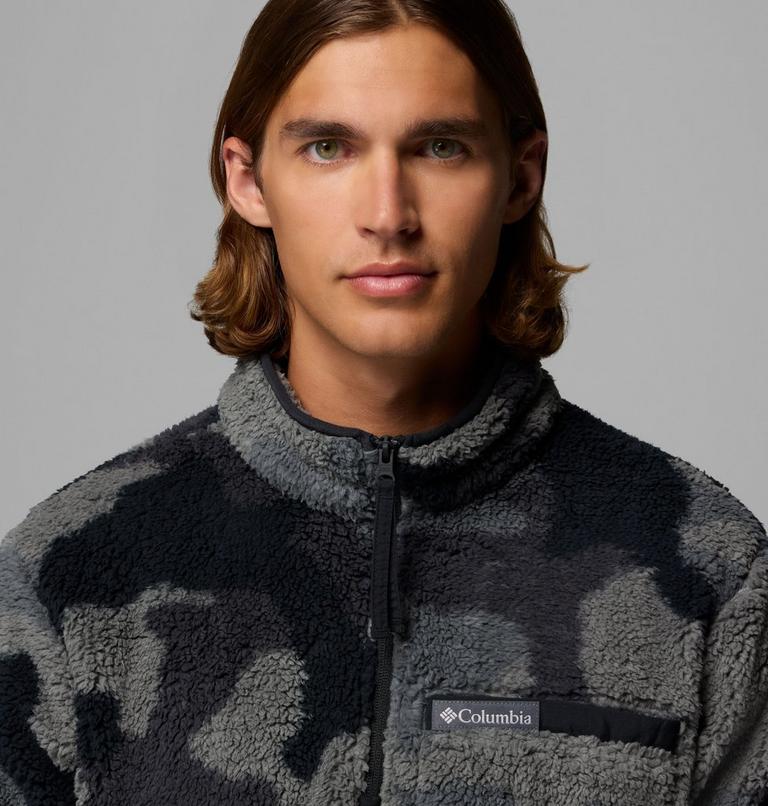 Forro polar sherpa con media cremallera Rugged Ridge para hombre, Color: Black Mod Camo, image 5