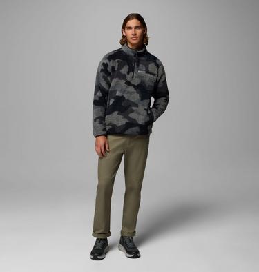 Men's Rugged Ridge High Pile Half Zip Jacket, Color: Black Mod Camo, image 8
