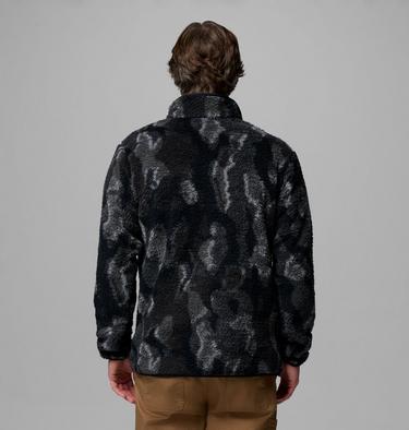 Men's Rugged Ridge Sherpa Half Zip Fleece, Color: Black Treebark, image 15